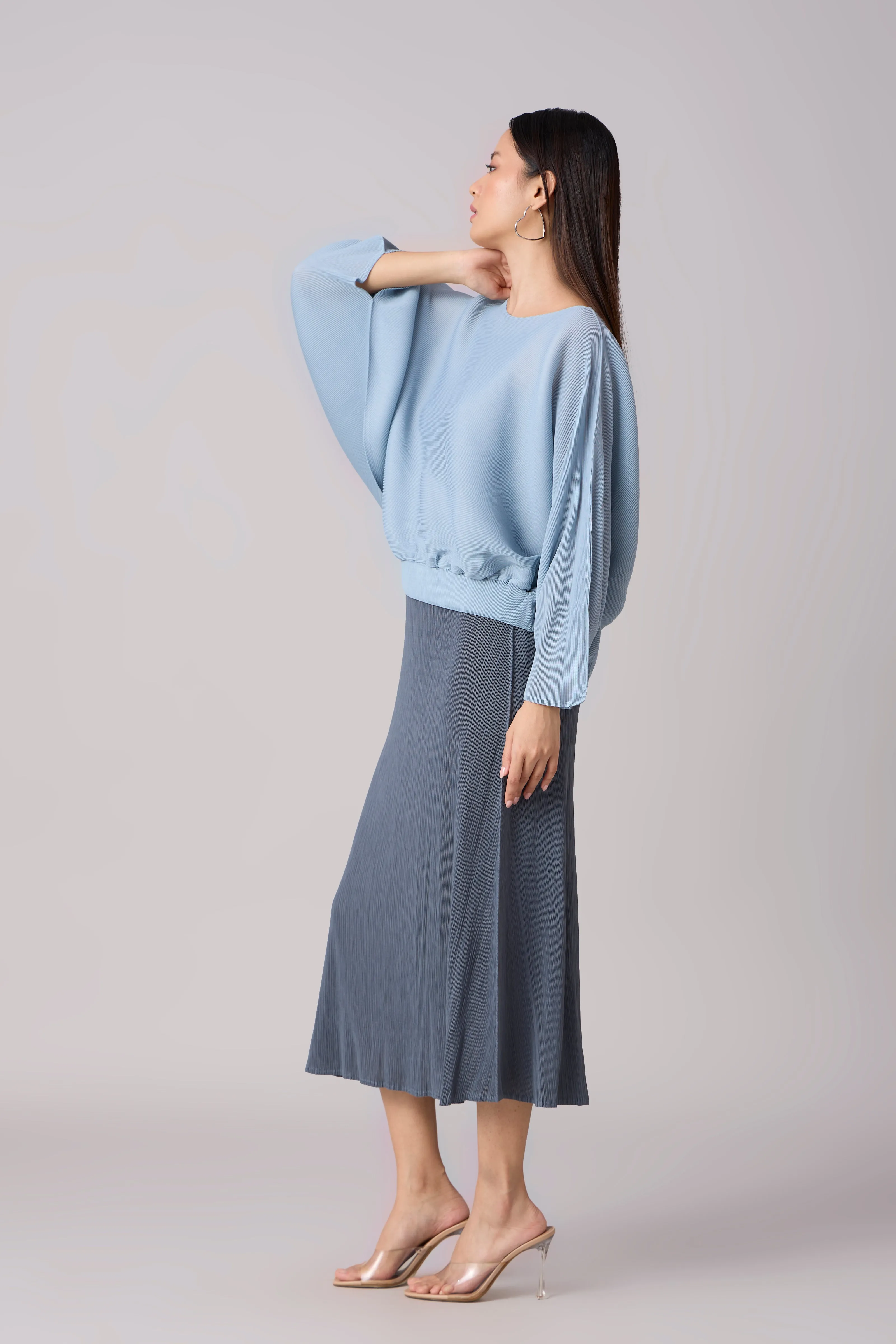 Willa   Cami Dress Set - Blue Grey