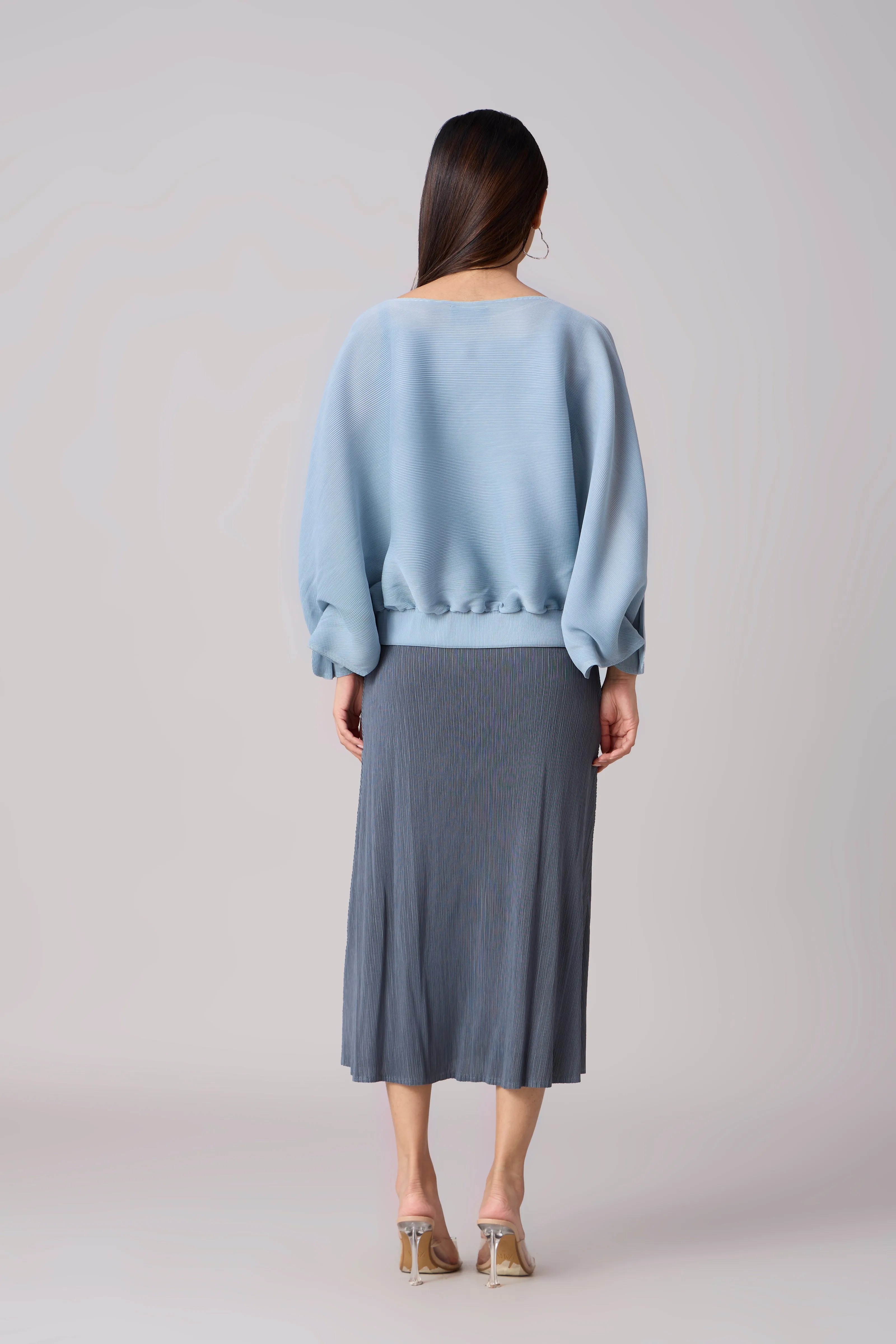 Willa   Cami Dress Set - Blue Grey