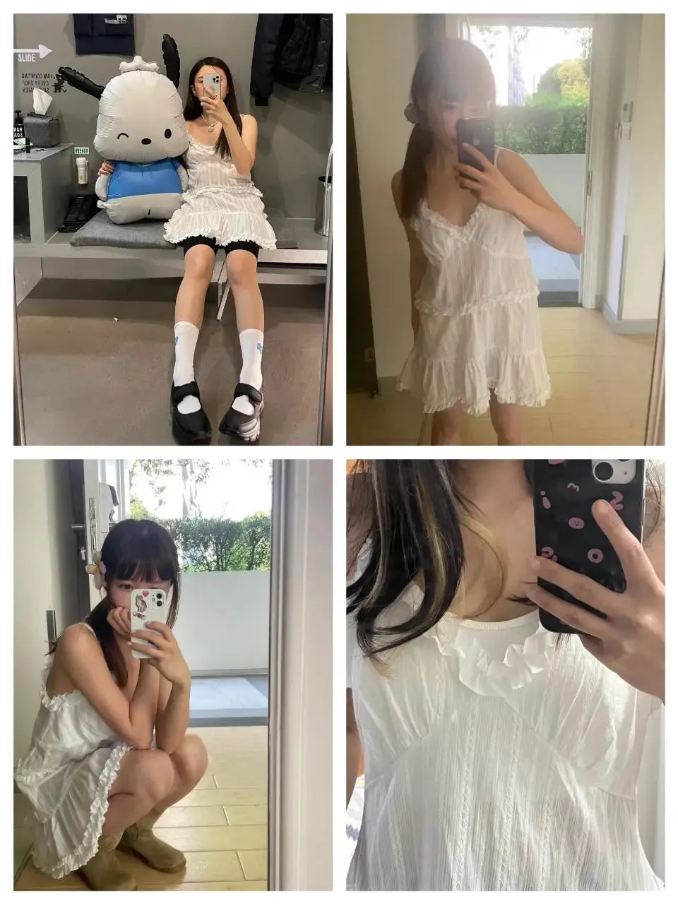 Women Thin Lace Up Solid Mini Dress Vintage Slip Edge of Fungus Lace Suspender Dresses for Women Sweet Cute Vestidos