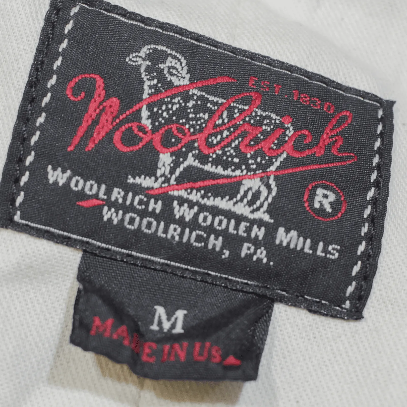 WOOLRICH Waistcoat Knit Gilet Grey Pinstripe Mens M