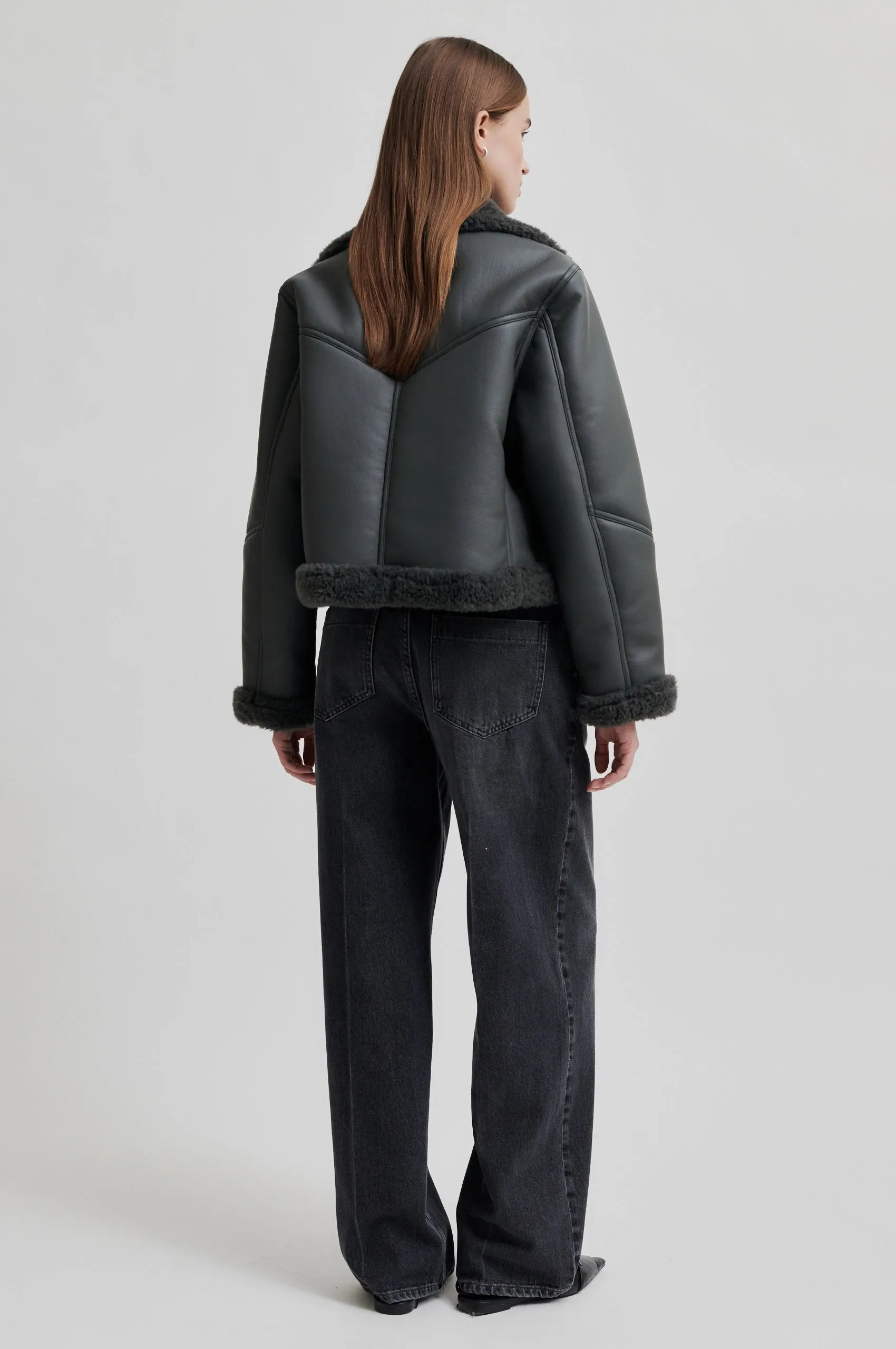 Zaro Biker Jacket - Volcanic Ash