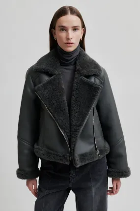 Zaro Biker Jacket - Volcanic Ash