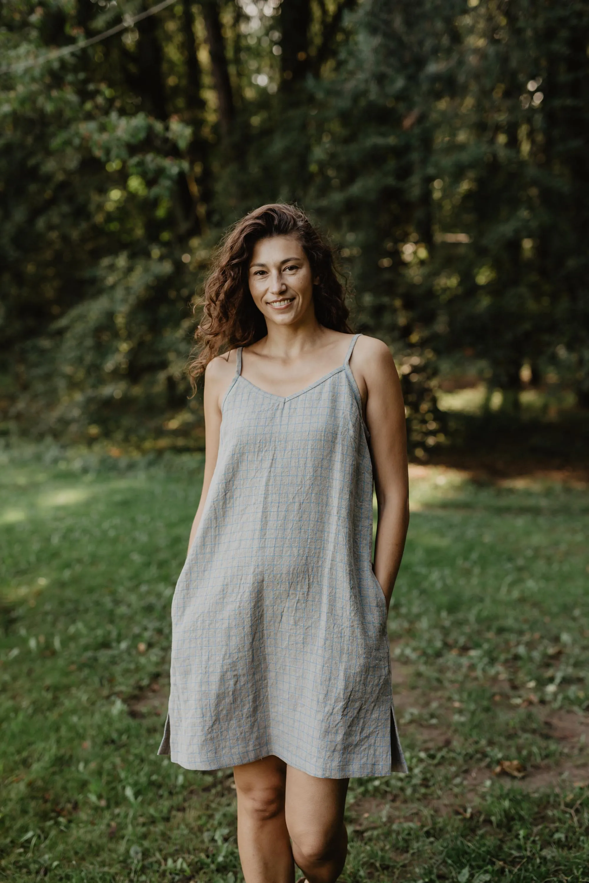 Zoe Linen Slip Dress