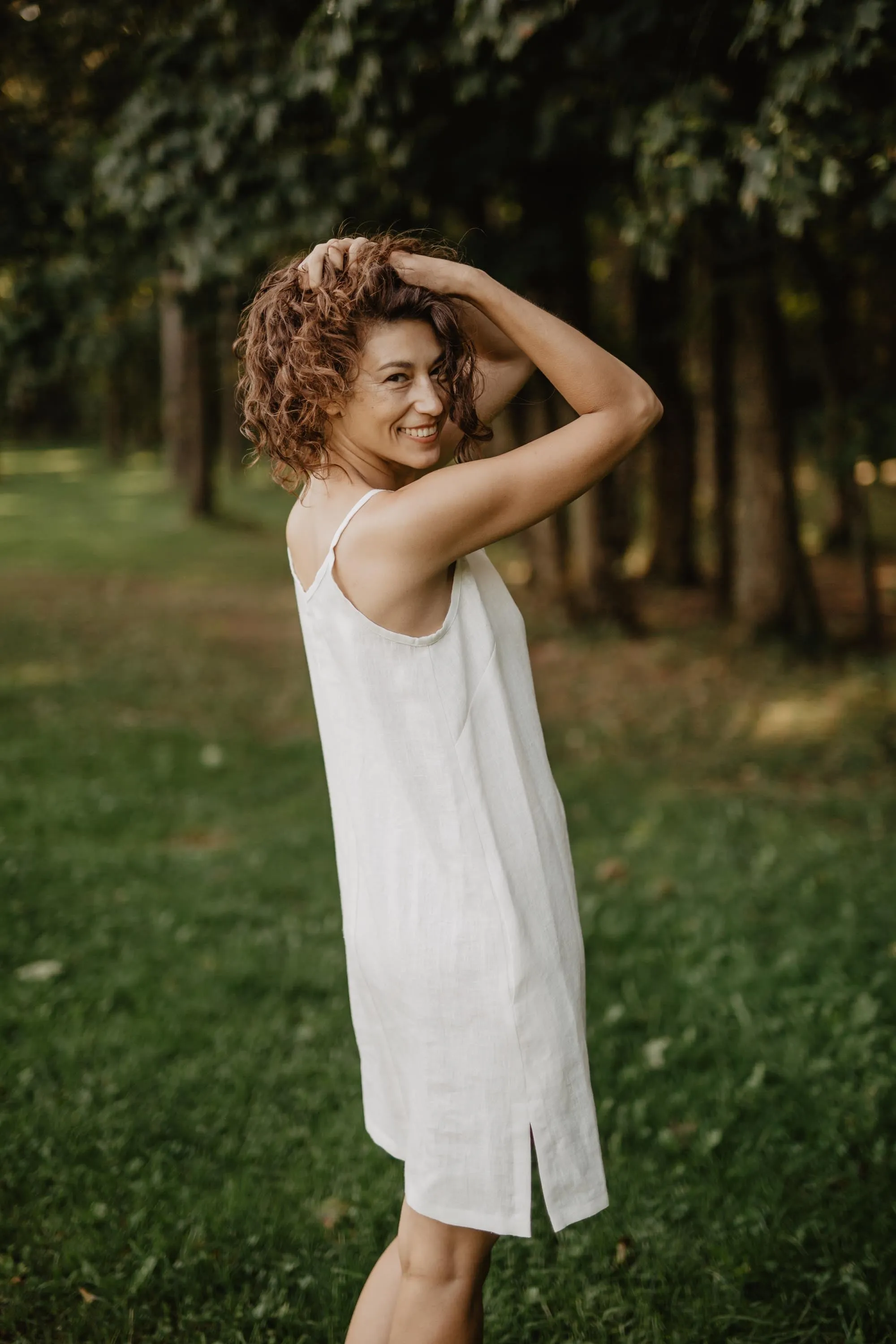 Zoe Linen Slip Dress