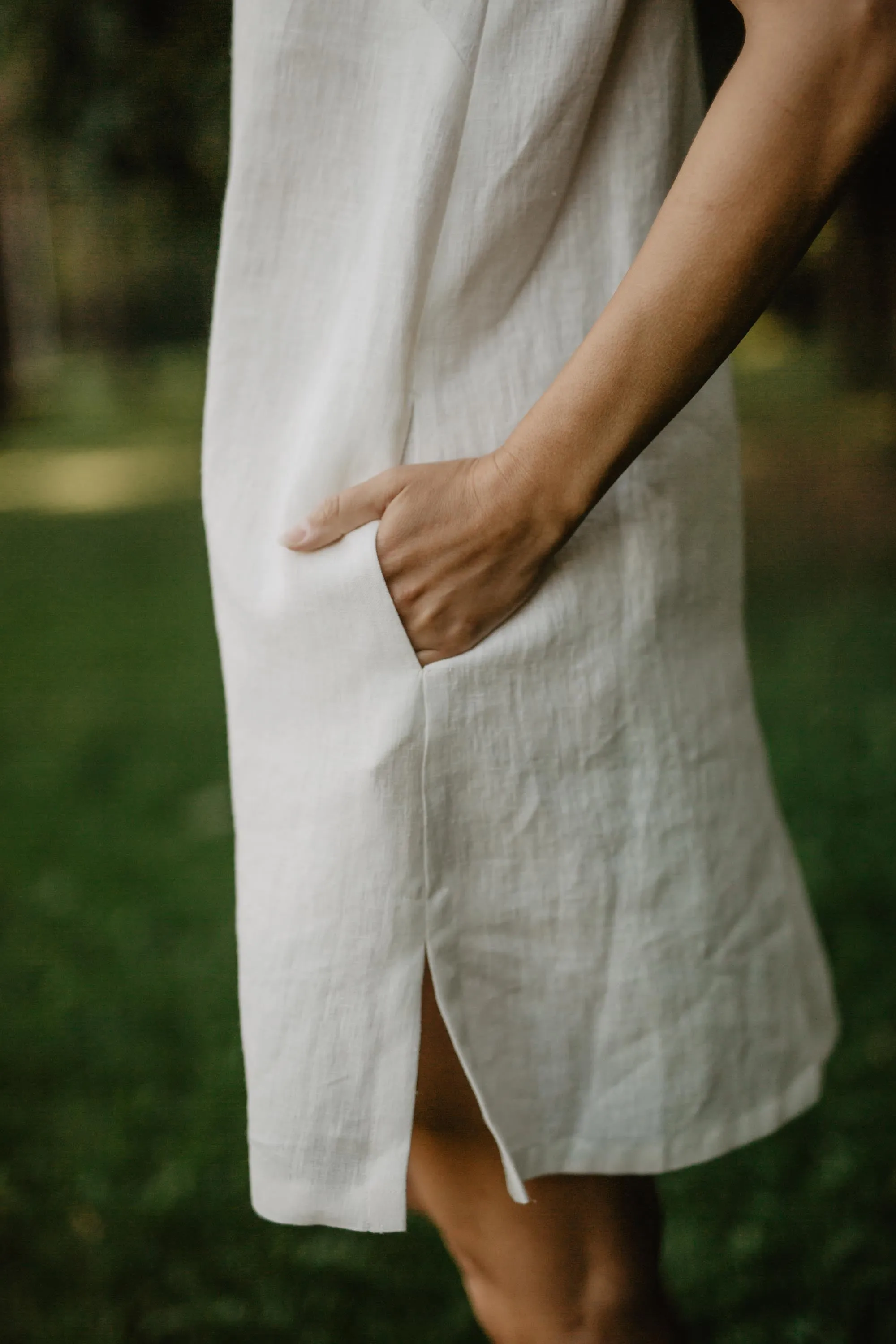 Zoe Linen Slip Dress